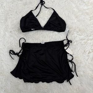 BodyZone Bikini Top and Side Tie Skirt (NWT) Set